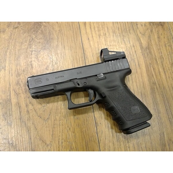 Pistole Glock 19 Kal.9mm Luger mit LP Shield RMSc gebraucht