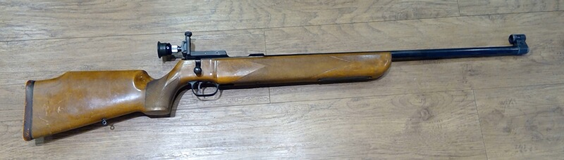 Einzellader Büchse Walther KKJ im Kaliber .22lr gebraucht, org. Diopter