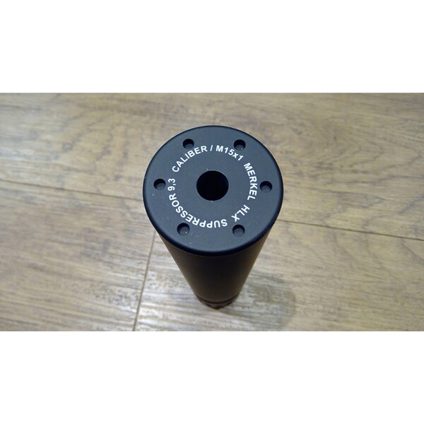 Schalldämpfer Merkel HLX Suppressor gebraucht,M15x1, Kal. 9,3mm