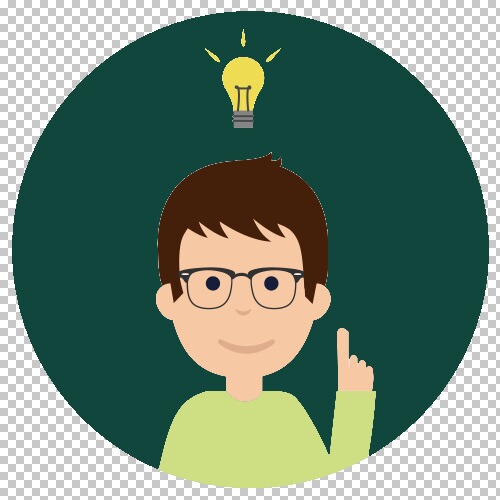 Eine Person mit erhobenem Finger