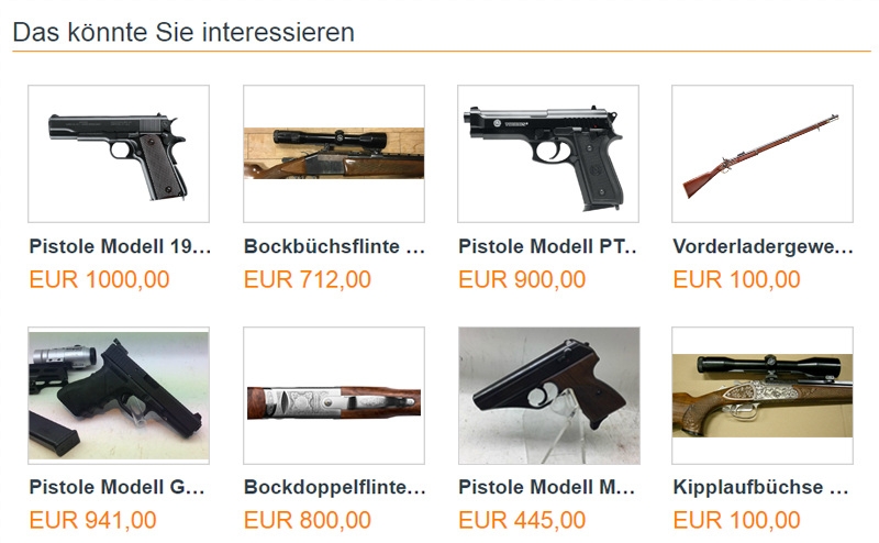 Screenshot der Startseitenartikel