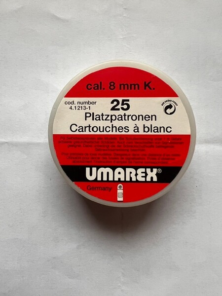 1 Dose Platzpatronen Umarex cal.8mm Knall