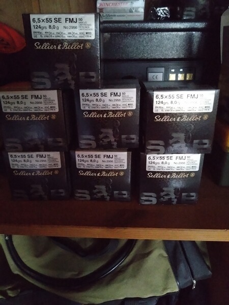 S&B 6,5x55 SE FMJ 124grs.