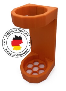 Magnetischer Schalldämpfer Halter bis 56mm ORANGE | Waffenschrank Schalldämpferhalter
