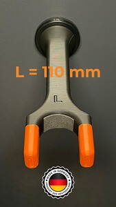 Langwaffenhalter / Gewehrhalter für Waffenschrank! Magnetisch! Größe L (110mm) (weitere Größen verf)