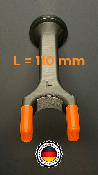 Langwaffenhalter / Gewehrhalter für Waffenschrank! Magnetisch! Größe L (110mm) (weitere Größen verf)