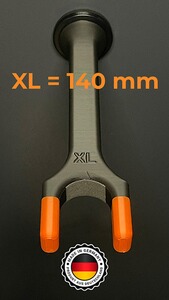 Langwaffenhalter / Gewehrhalter für Waffenschrank! Magnetisch! Größe XL (140mm) (weitere Gr. verf)