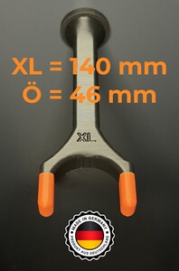 Langwaffenhalter / Gewehrhalter für Waffenschrank! Magnetisch! Größe XL extra breit (140mm)