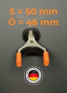 Langwaffenhalter / Gewehrhalter für Waffenschrank! Magnetisch! Größe S extra breit (50mm)