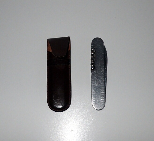 Taschenmesser, 3-teilig, silber, 60er Jahre, neuwertig!