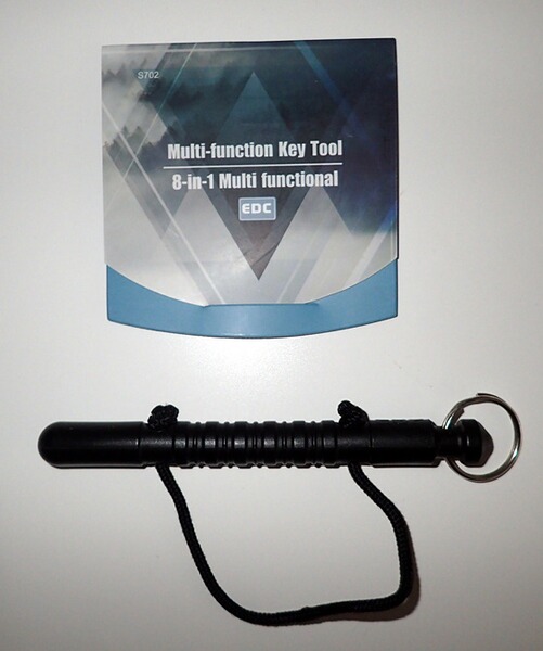 Kubotan (Schlagkraftverstärker), Aluminium + Roxon Multitool Wolf, neu!