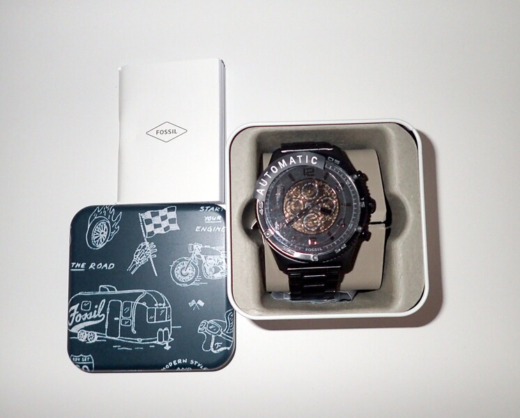 Fossil Uhr Brox, Automatikwerk, Edelstahl, Herren, BQ2668, neu!