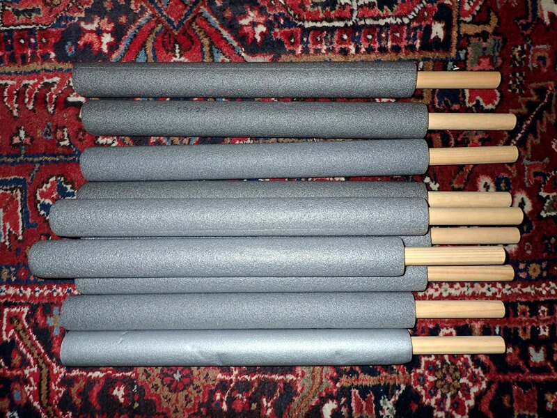 Schlagstöcker (Training), 10 Stck., 60 cm, Eigenanfertigung, neu!