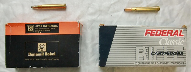 MUNITION: 27 PATRONEN KAL. 375 H&H MAG., AB LAGER LIEFERBAR!!!