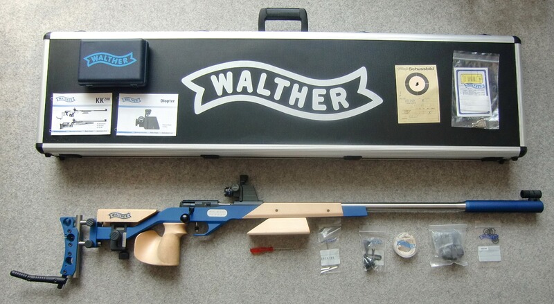 WALTHER, MOD. KK 200 TARGET, Kal. .22 Lr., MIT DIV. ZUBEHÖR IM ORIGINALKOFFER, AUS 1. HAND, TOP!!!