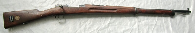 SCHWEDENMAUSER, MOD. M96 VON 1921, Kal. 6,5x55, MIT HOHEM SCHEIBENKORN, EINZELLADER, GUTER ZUSTAND!