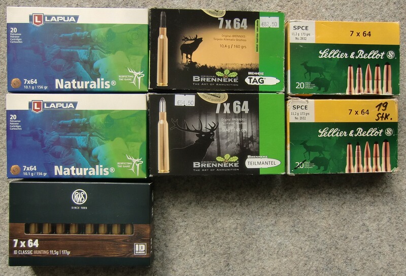 MUNITION: 139 PATRONEN KAL. 7x64, AB LAGER LIEFERBAR!!!