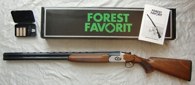 BDF FOREST FAVORIT, KAL. 12/76, MIT STAHLBASKÜLE, EINABZUG, WECHSELCHOKES, STAHLSCHROTBESCHUSS, NEU!