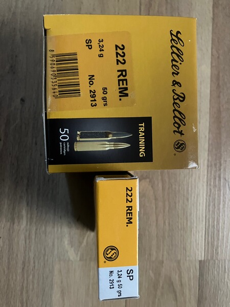 222 Remington SP 50 grs Sellier & Bellot 230Stück