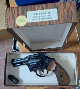 Revolver Buffalo 9mm 3" PTB 556 Schreckschuß mit Munition