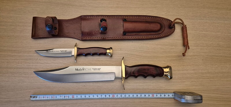 Muela Bowie inklusive Begleitmesser und Lederscheide