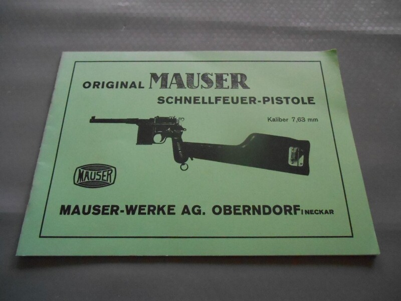 Original Mauser Schnellfeuer-Pistole Kal. 7,63 mm