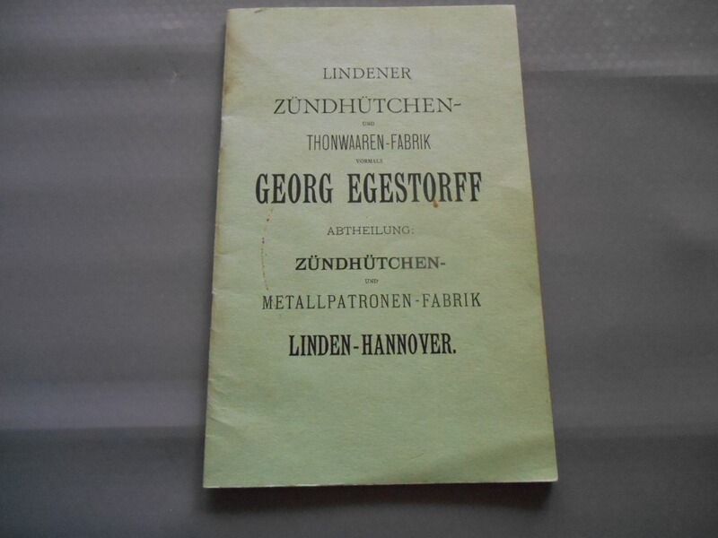 Lindener; Zündhütchen und Metallpatronen- Fabrik