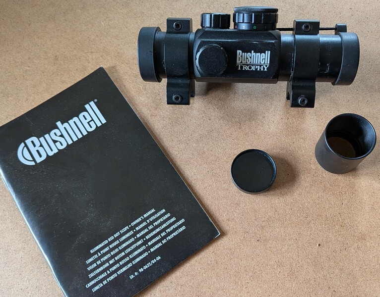 Bushnell Trophy Rot-/Grünpunktvisier, 30-mm, 4 wählbare Absehen, inkl. Weaver-Montageringen