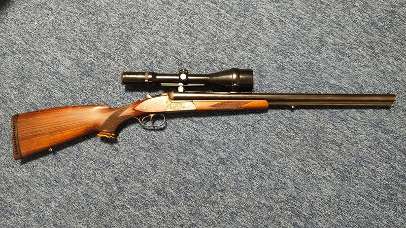 Drilling Simson (Suhl) 12/70, 7x65R, 5,6x50R Mag Einstecklauf, Schmit&Bender 2,5-10x56