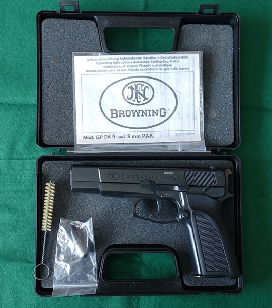 Browning GPDA 9mm PAK, blanke Ausführung, ungeschossen