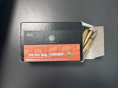 RWS .300 Win. Mag. Cineshot 9,5g/147grs. 29 Schuss
