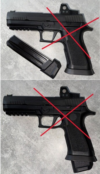 Magazin für Sig Sauer P320 X5 9mm Luger halbautomatische Pistole 20 Schuss Kapazität NEUw
