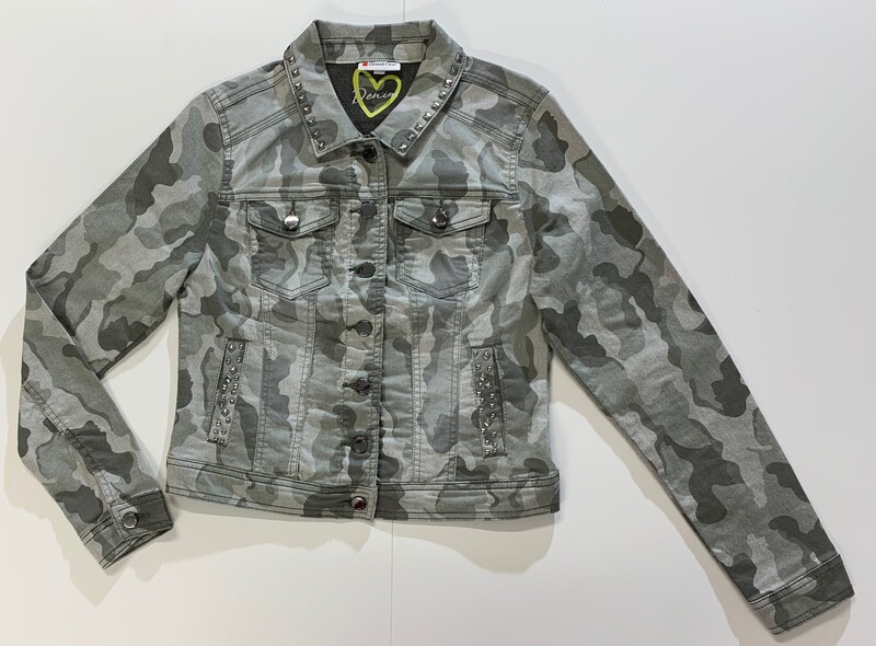 Street One Denim-Jacke XS Gr. 36 Tarnmuster ROXANA Camouflage NEU