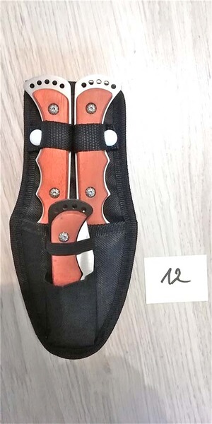 Dreiteiliges Messerset für Jäger und Angler