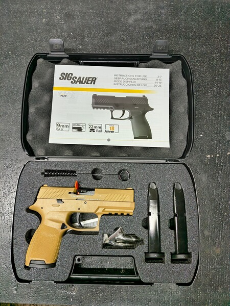 Sig Sauer P320 Ral 8000 / Dark Earth 9mm P.A.K 3 Magazine