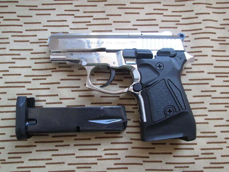 Schreckschußpistole Zoraki 914 - P verchromt