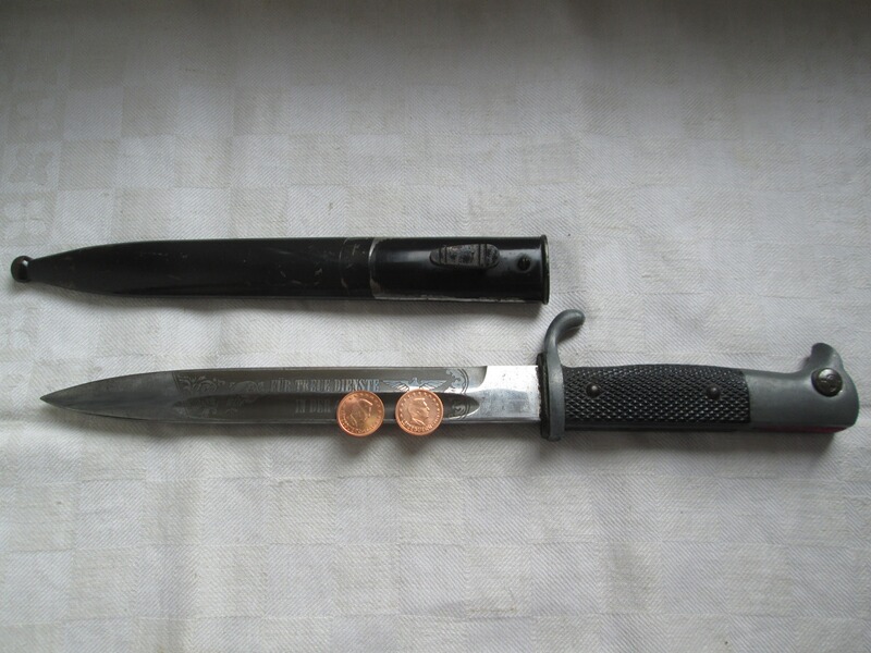 Ausgeh Seitengewehr 98 mit Klingendevise