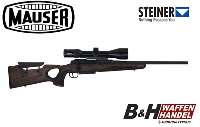 Mauser 25 Max Lochschaft Komplettpaket Steiner Ranger 4 3-12x56