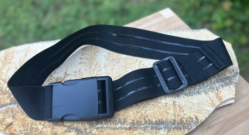 Beinriemen elastisch mit Anti-Rutsch-Gummierung für Pistolenholster in Schwarz