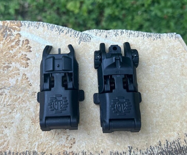 Klappvisierung Tippmann Arms Flip-Up Sight Set Front & Rear Kimme Korn Picatinny Schwarz - Sehr gut