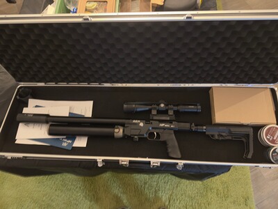 Airgun HPMAX Mk2 9mm F-Version + Schalldämpfer + 4 Magazine + Rechnung + OVP