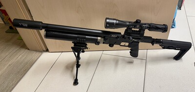 Airgun HPMAX Mk2 9mm F-Version + Schalldämpfer + 4 Magazine + Rechnung + OVP