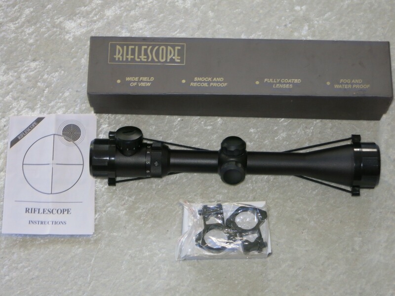 Zielfernrohr Riflescope, Wide Field View, Shock and Recoil Proof, Fully Coated Lenses, Fog and Water
