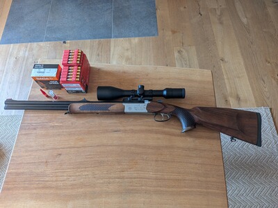 Brno Combo .308Win & 12/76 (Stahlschrot!) + Recknagel + Mercury(Meopta) R1 3-12x56