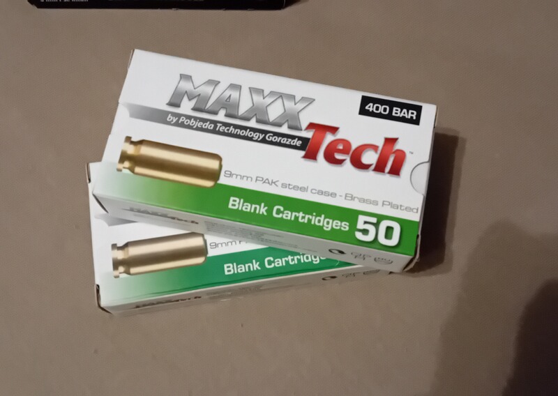 100 Schuss Maxxtech 9mm PAK