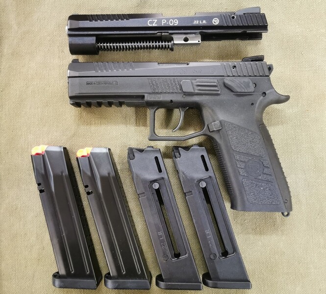 CZ P-09 mit WS Kadett .22lfb