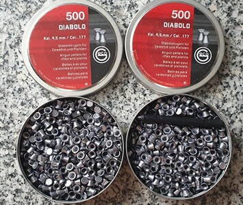 2 Schachteln Diabolo Kal. 4,5 mm /Cal..177 Diabolokugeln für Gewehre und Pistolen