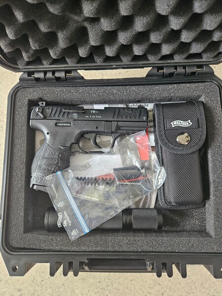 Walther P22 9mm Schreckschuss , Walther Taschenmesser, Walther Taschenlampe