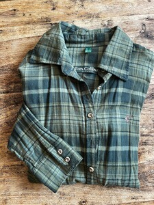 Bluse grünkariert Tom Collins M/38