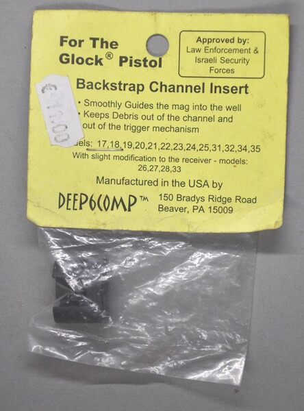 Verschlussstück für Hohlraum im Griffstück von GLOCK Pistolen